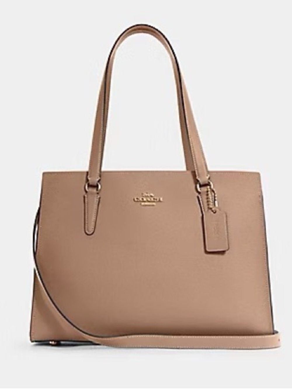 NWT Coach Tatum Carryall Bag in Taupe Oxblood
